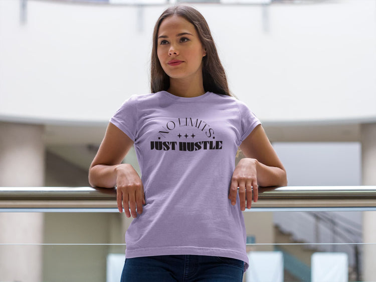 WOMENS IRIS LAVENDER  ROUNDNECK T-SHIRT