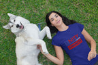 WOMEN ROYAL BLUE ROUNDNECK T-SHIRT