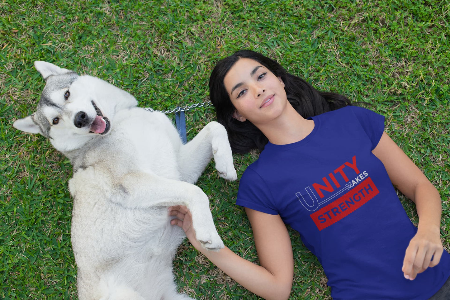 WOMEN ROYAL BLUE ROUNDNECK T-SHIRT