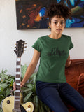 Karavirs® Unfinished Olive Green graphic tee for women India