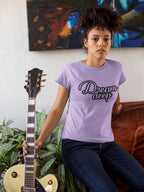 WOMENS IRIS LAVENDER ROUNDNECK T-SHIRT