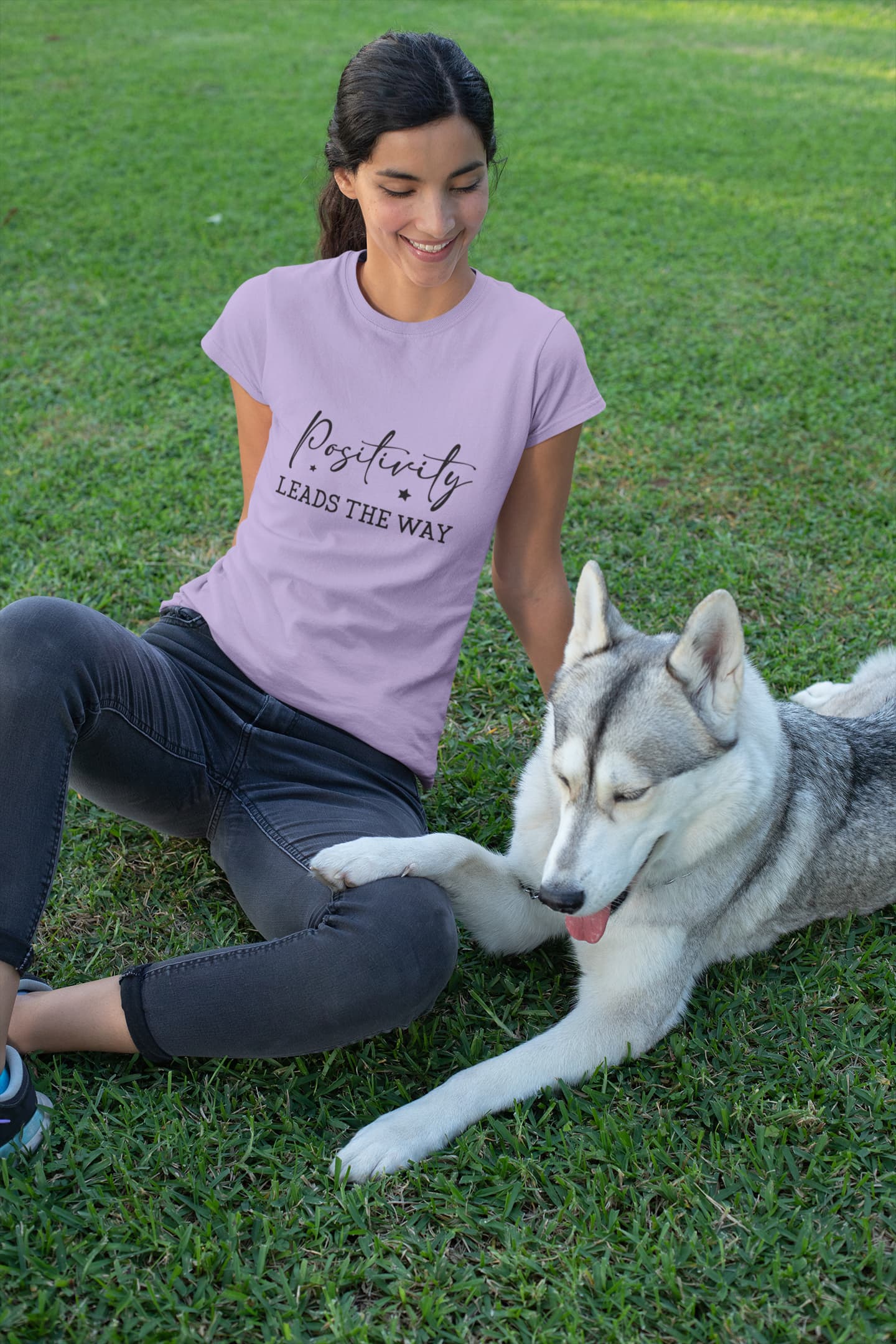 WOMENS IRIS LAVENDER ROUNDNECK T-SHIRT