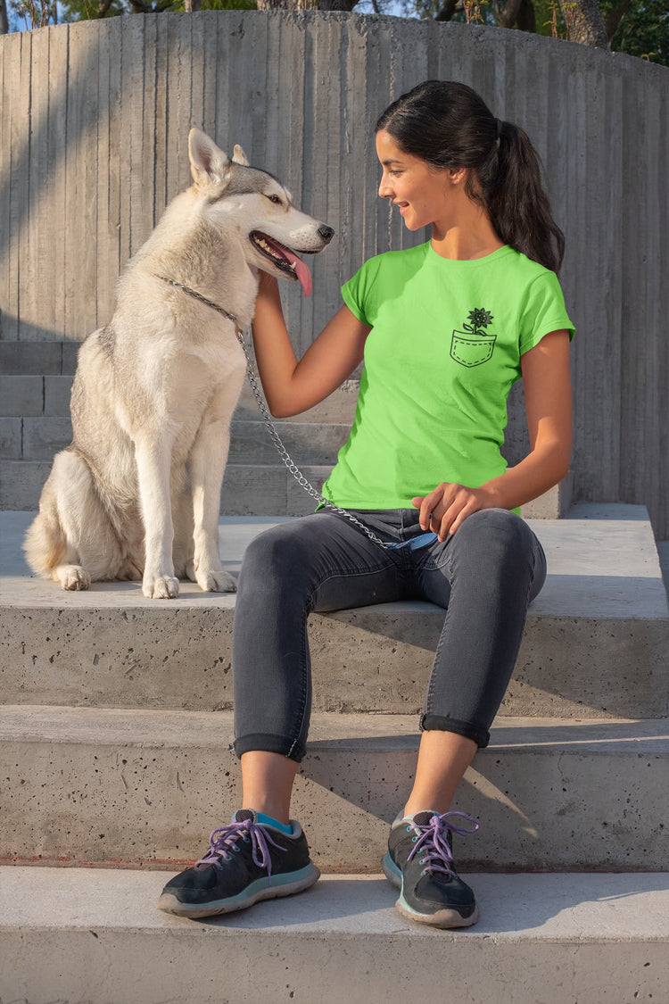WOMENS LIRIL GREEN ROUNDNECK T-SHIRT