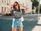 Women's Black Round Neck T-shirts