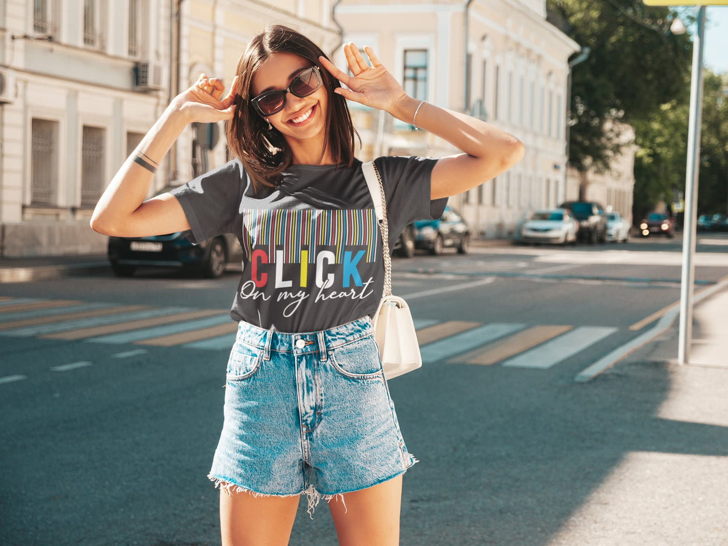 Women's Black Round Neck T-shirts