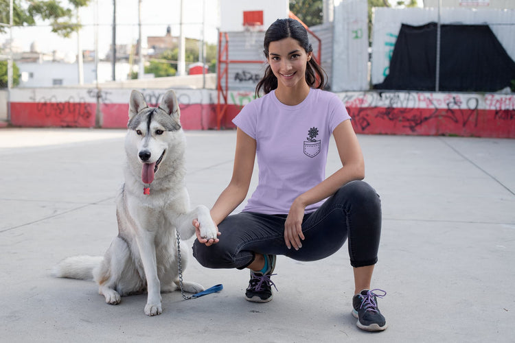 WOMENS IRIS LAVENDER ROUNDNECK T-SHIRT