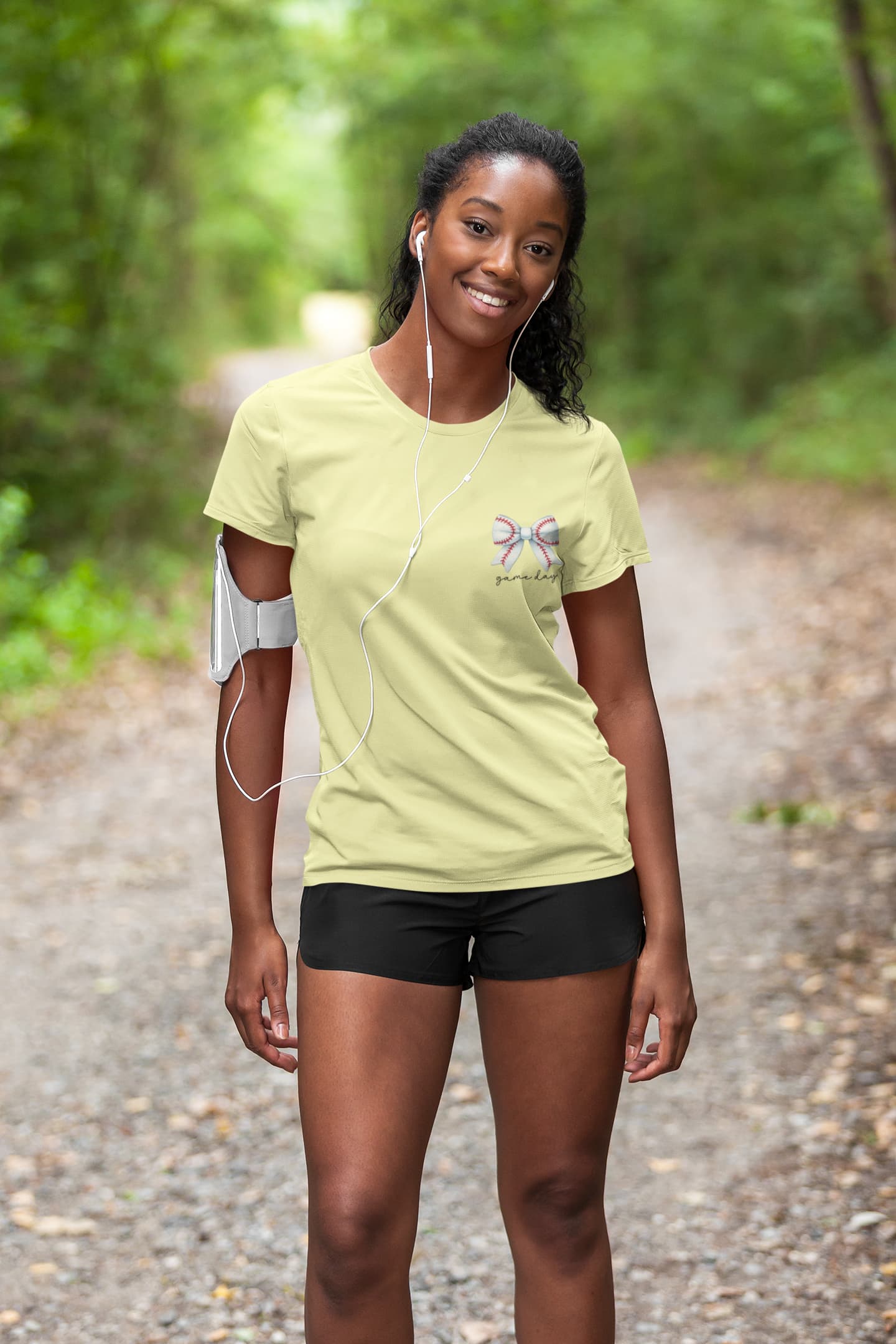 Women's Butter Yellow Round Neck T-shirt
