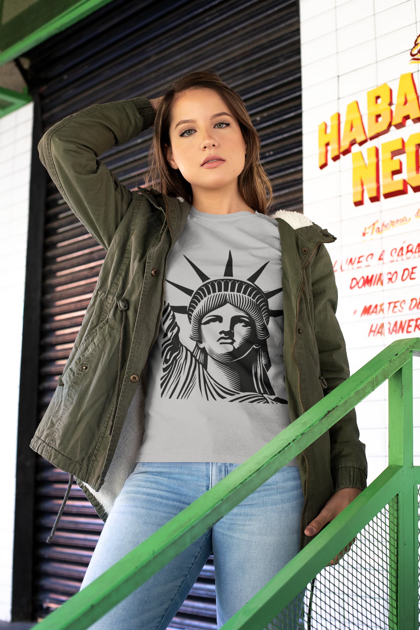 Women's Melange Grey Round Neck T-shirts