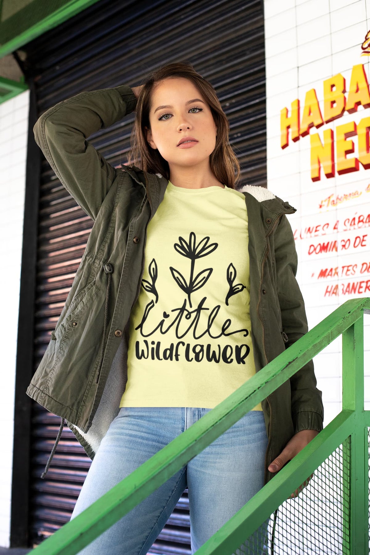Karavirs® Spiral Butter Yellow graphic tee for women India