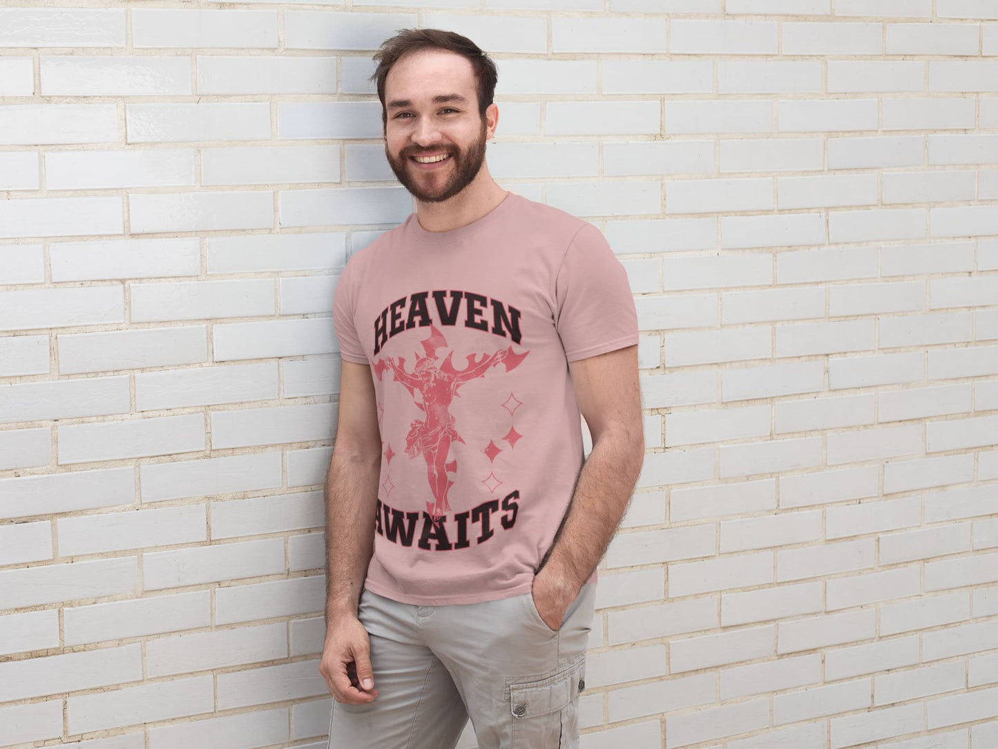 Men's Pastel Dusty Round Neck T-shirt