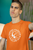 MENS ORANGE ROUNDNECK T-SHIRT