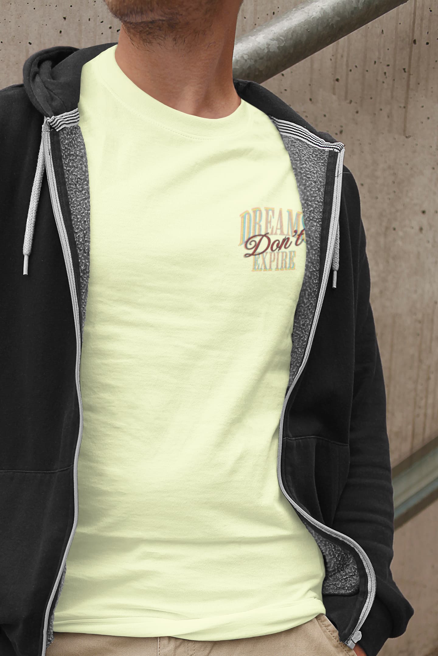 Men's Almond Round Neck T-shirts
