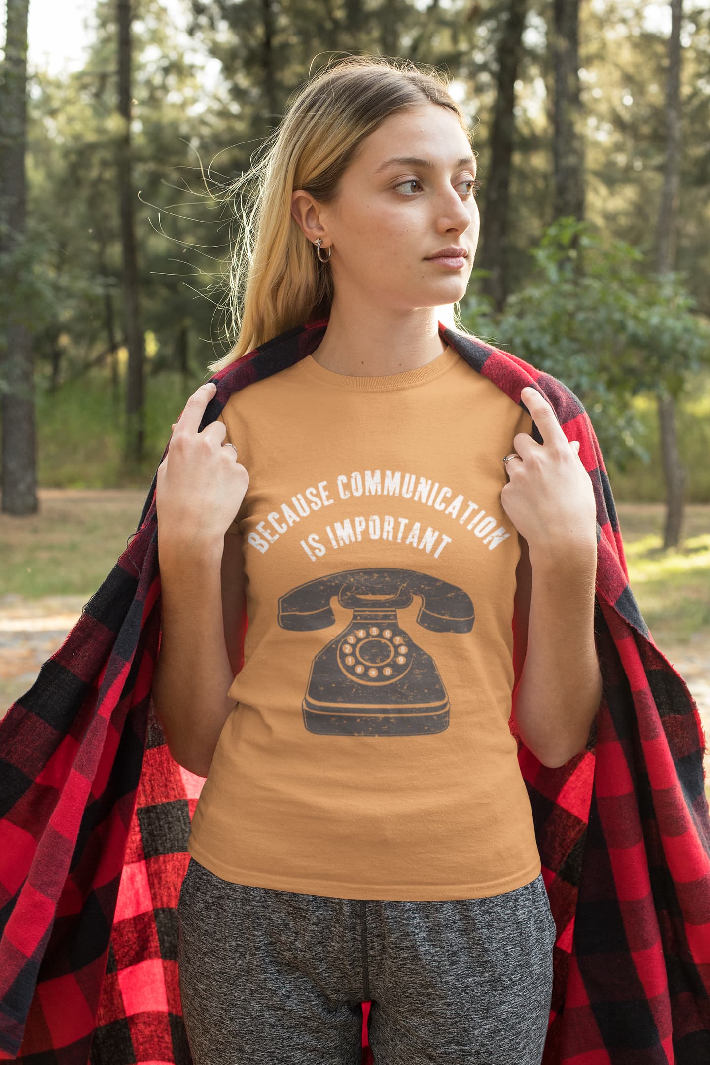 Women's Mustard Yellow Round Neck T-shirts