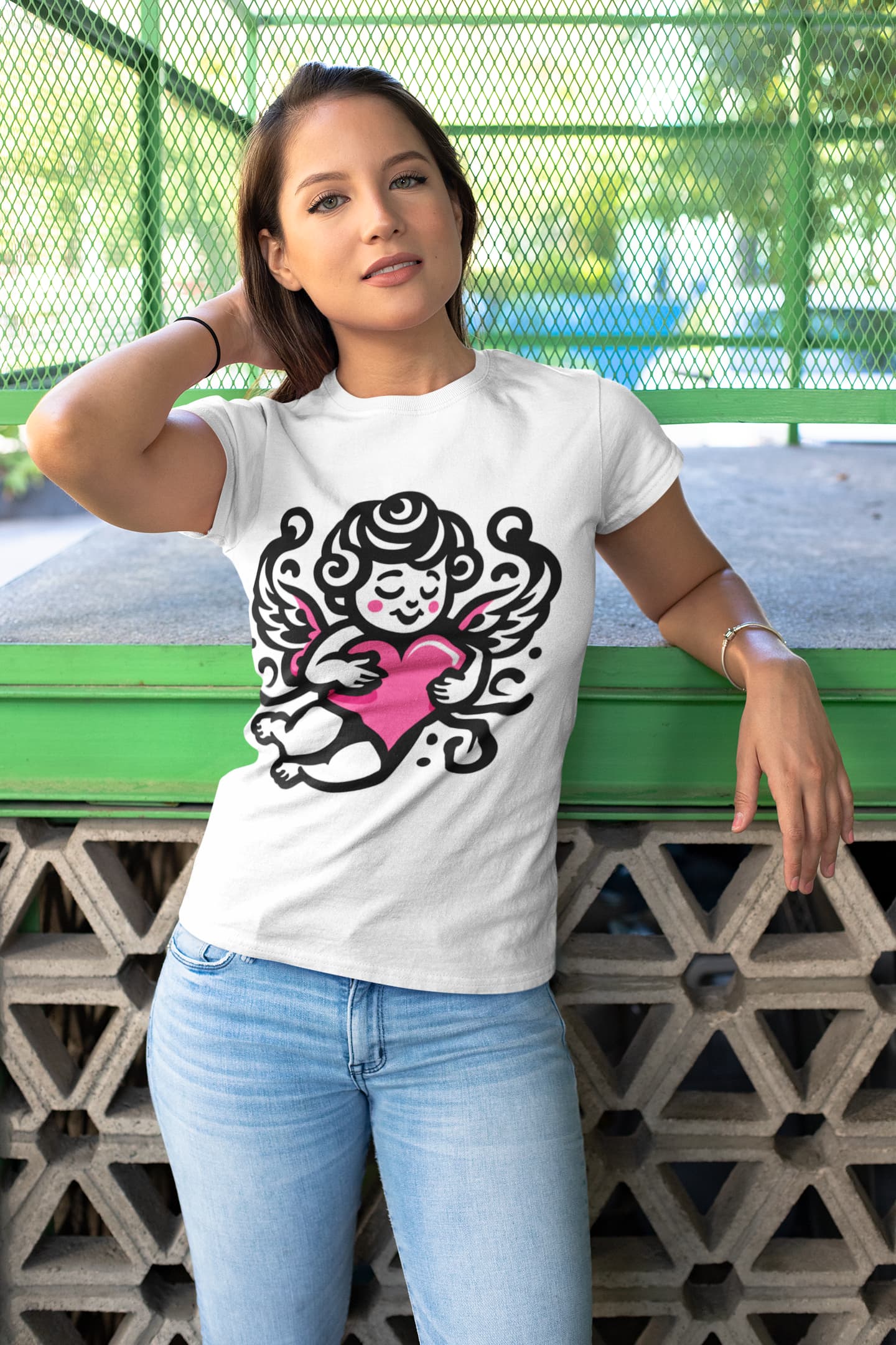 Women's White Round Neck T-shirts