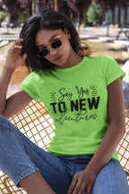WOMENS LIRIL GREEN ROUNDNECK T-SHIRT