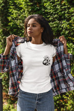Women's White Round Neck T-shirts