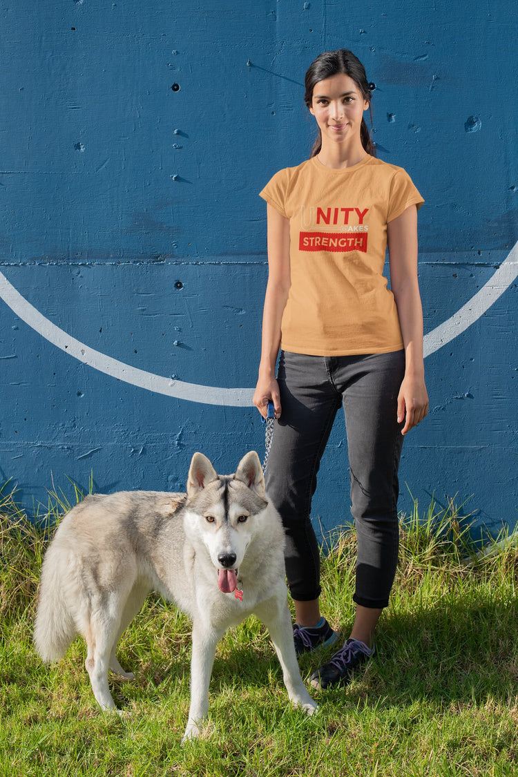 WOMEN MUSTARD YELLOW ROUNDNECK T-SHIRT