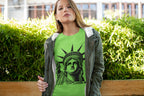 Women's Liril Green Round Neck T-shirts