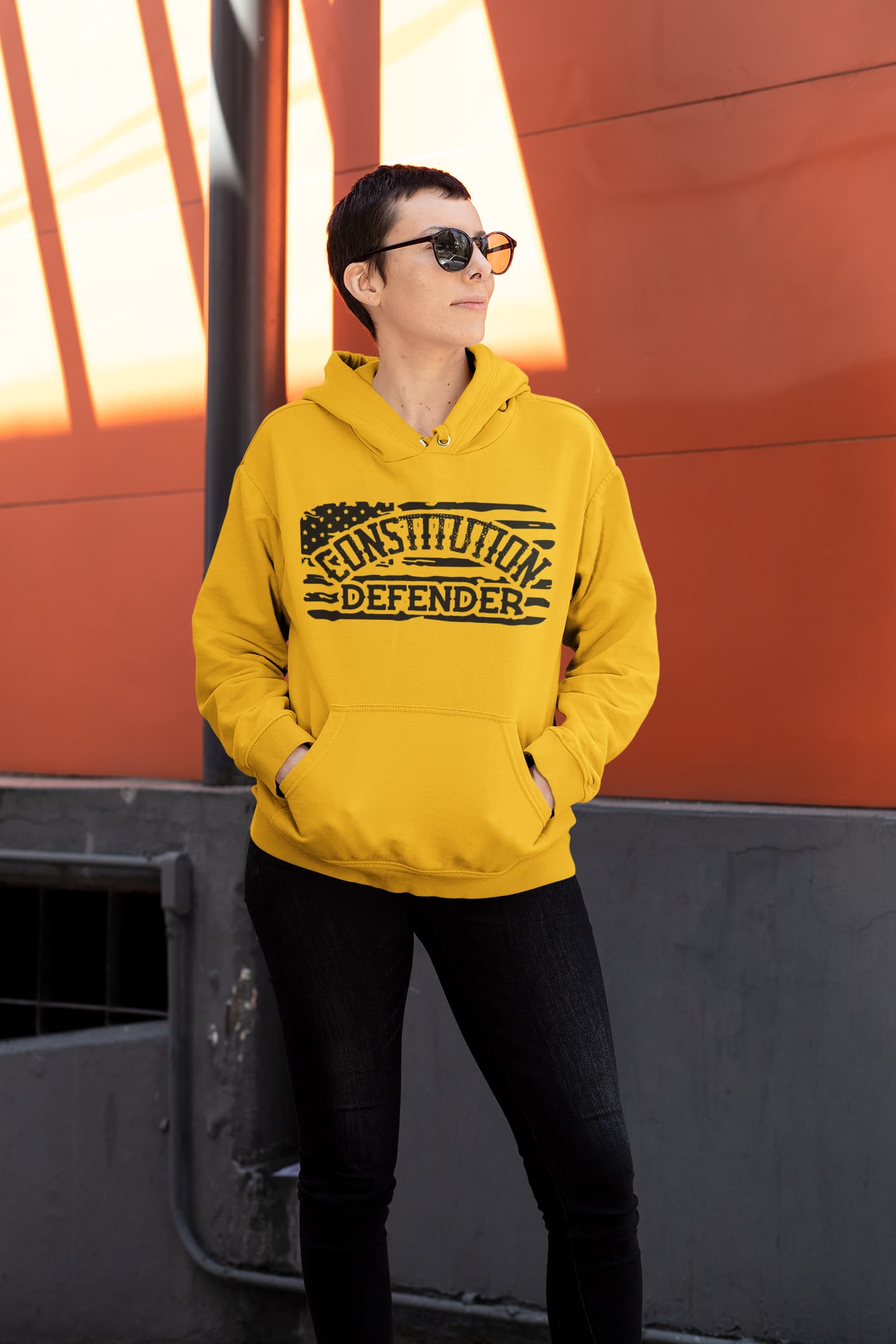 Men's Golden Yellow Hoodies