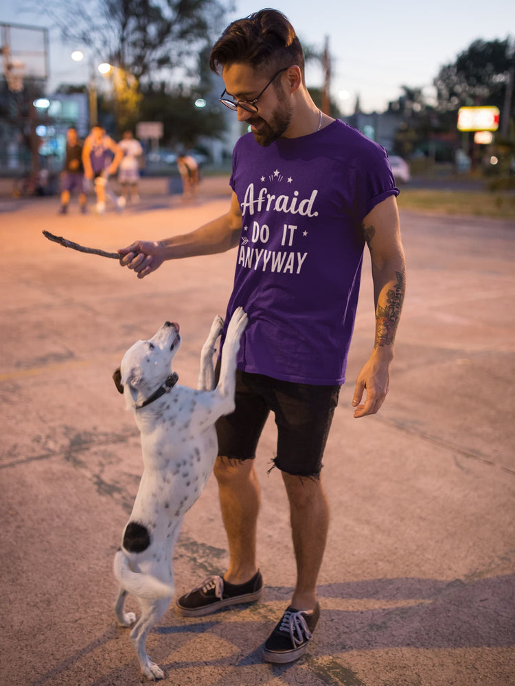 MENS PURPLE ROUNDNECK T-SHIRT