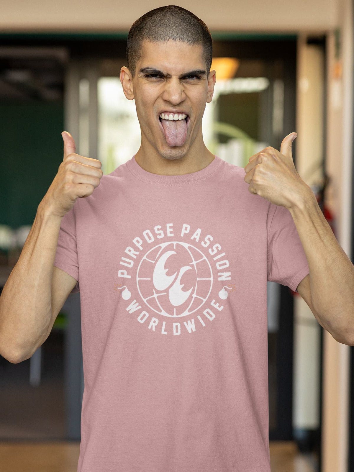 Karavirs® Intention Pastel Dusty graphic tee for men India