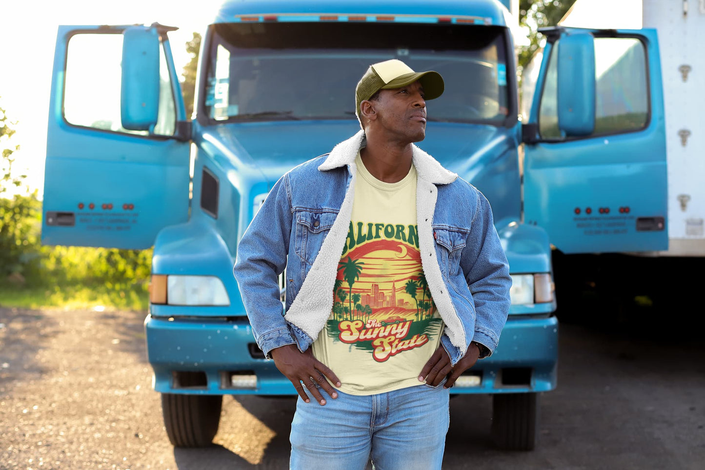 Men's Almond Round Neck T-shirts