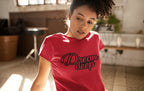 WOMENS RED ROUNDNECK T-SHIRT