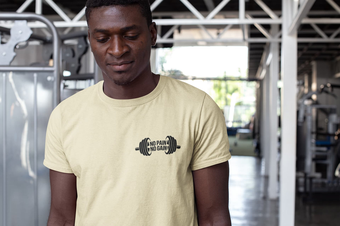 Men's Almond Round Neck T-shirts