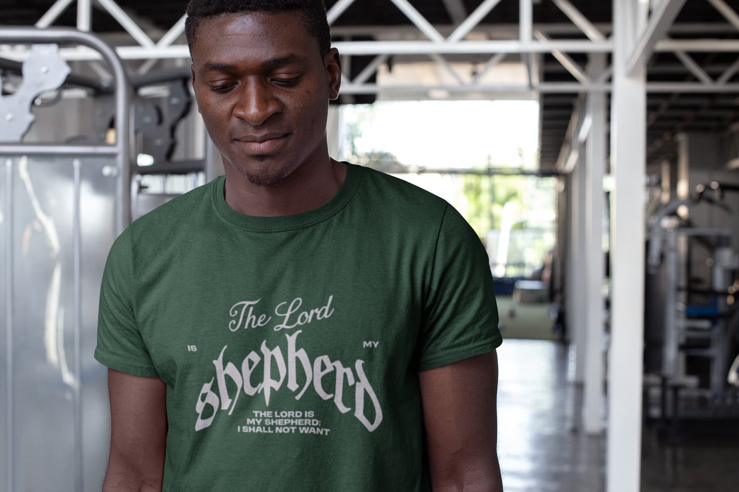 MENS OLIVE GREEN ROUNDNECK T-SHIRT