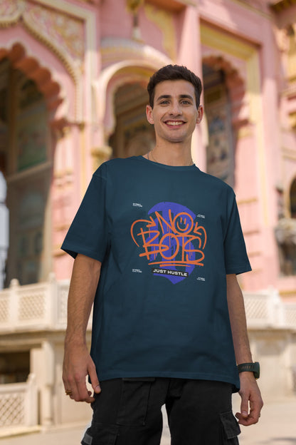 MENS NAVY BLUE OVERSIZED T-SHIRT
