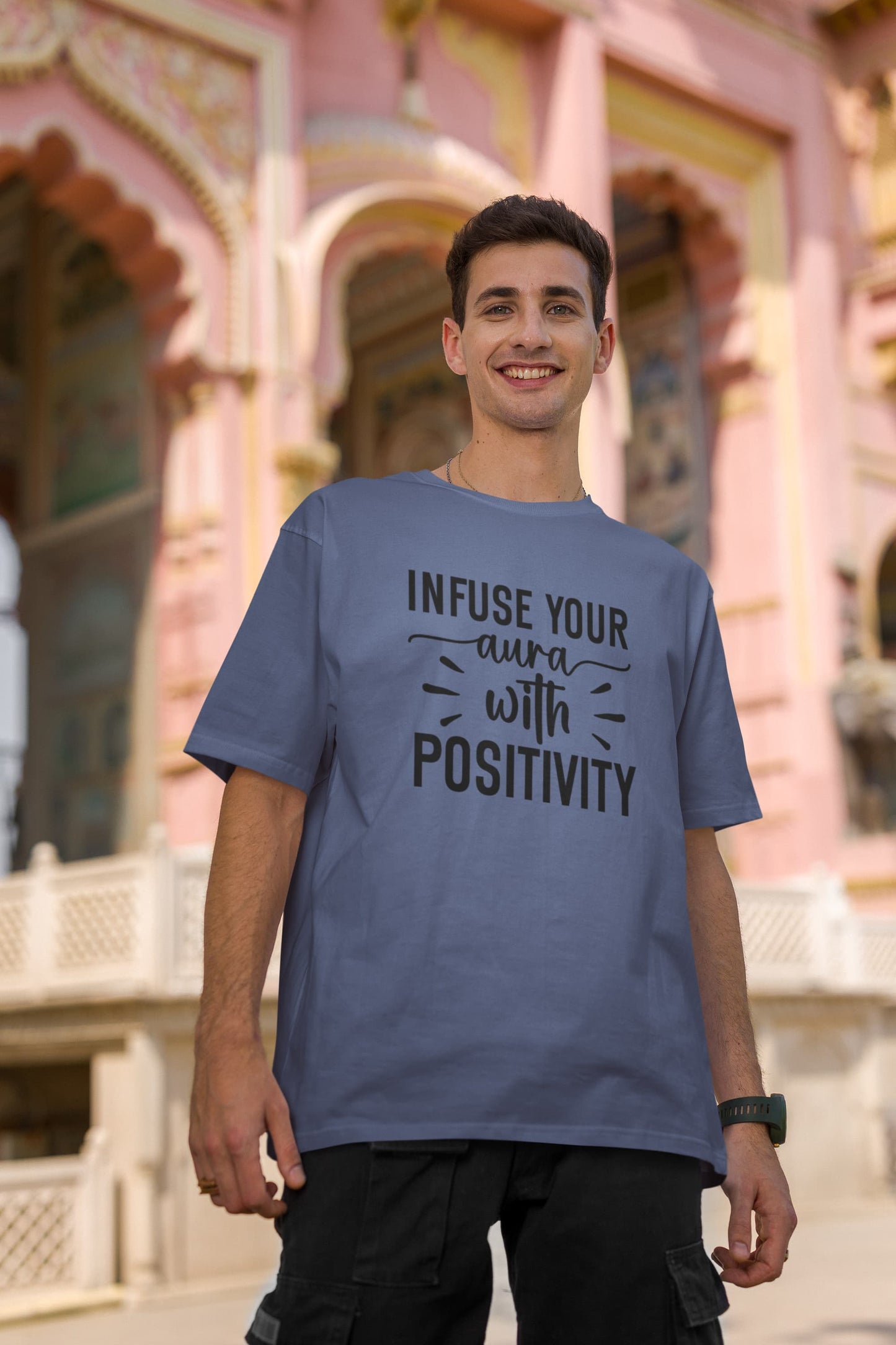 UNISEX STEEL GREY OVERSIZED T-SHIRT