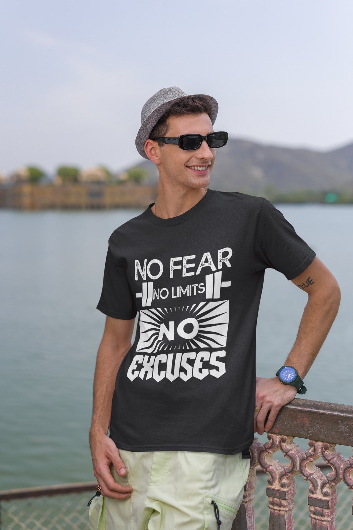 Karavirs® Crusader Black graphic tee for men India