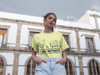 Women's Butter Yellow Round Neck T-shirts