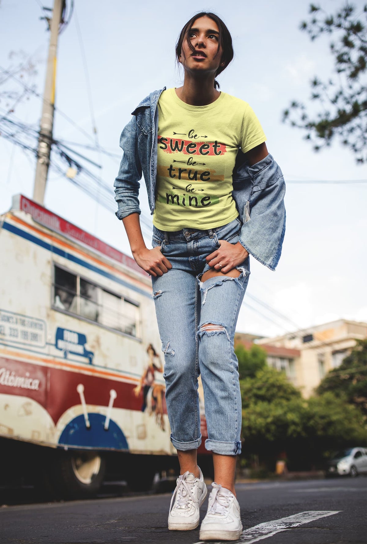 Women's Butter Yellow Round Neck T-shirts