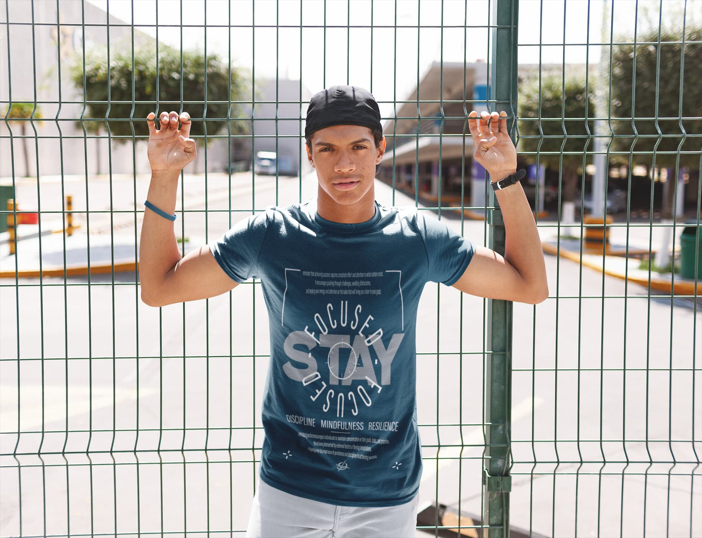 Men's Navy Blue Round Neck T-shirts