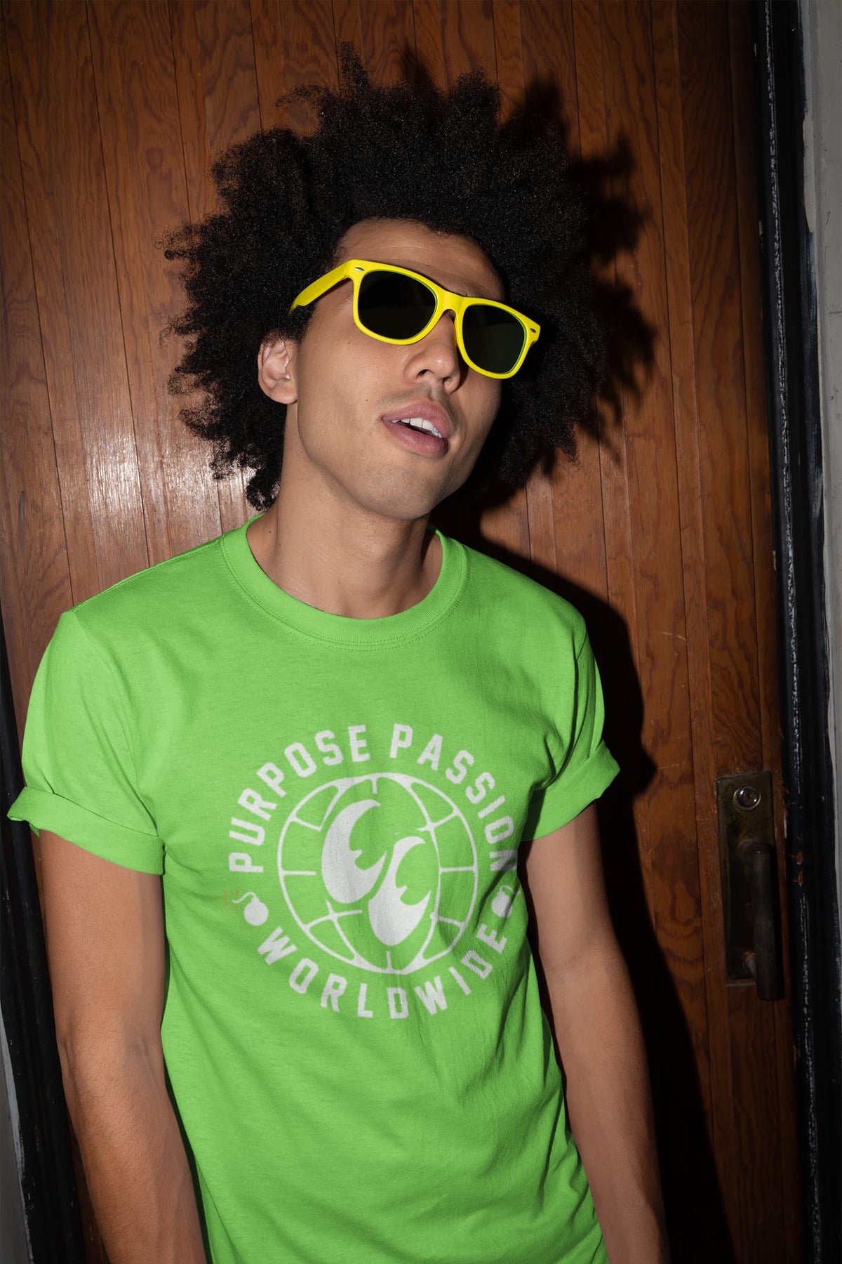Karavirs® Intention Liril Green graphic tee for men India