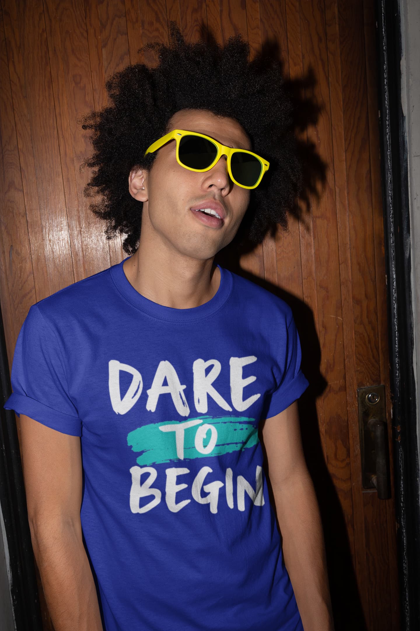 MENS ROYAL BLUE ROUNDNECK T-SHIRT