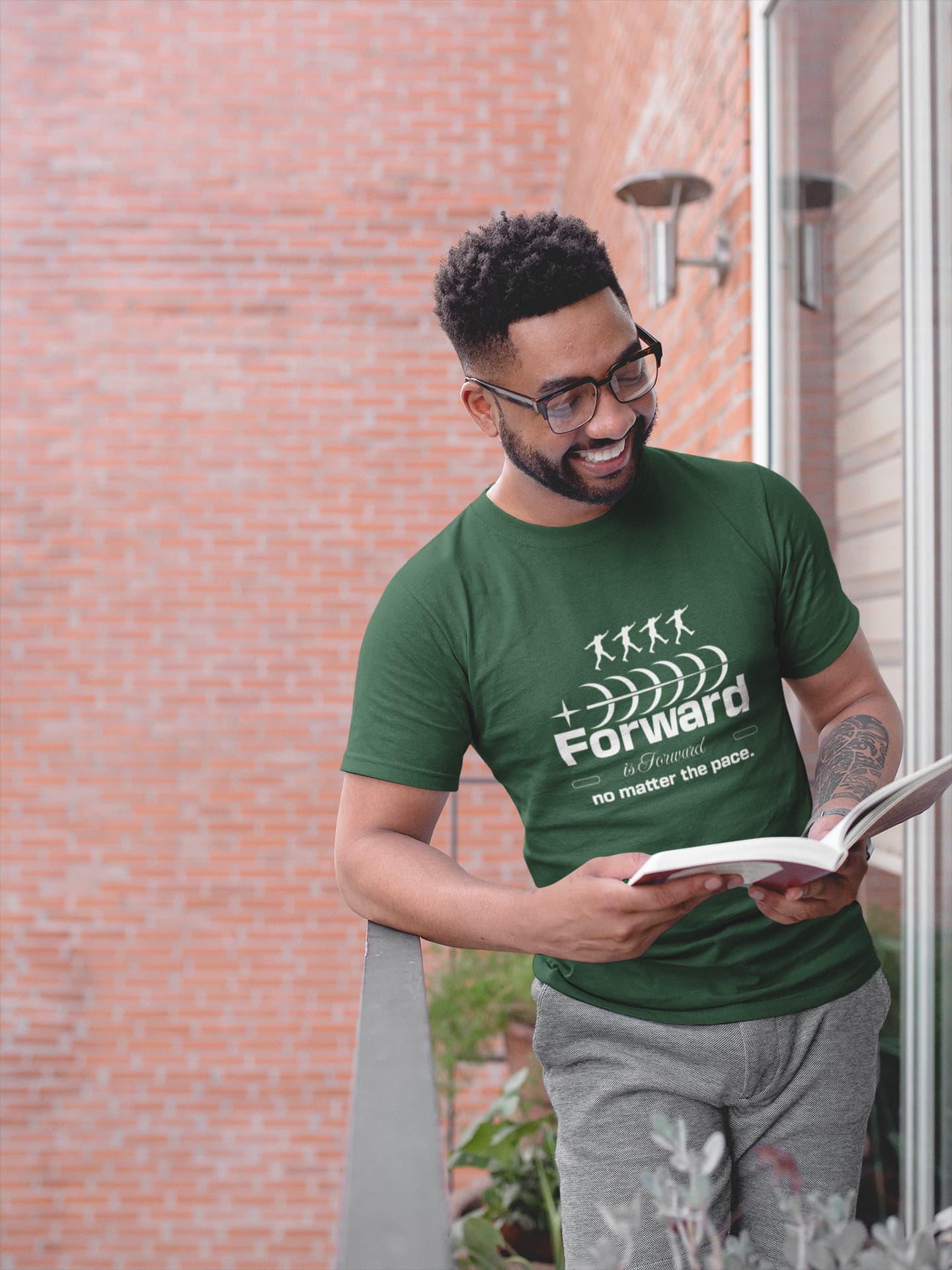MENS OLIVE GREEN ROUNDNECK T-SHIRT