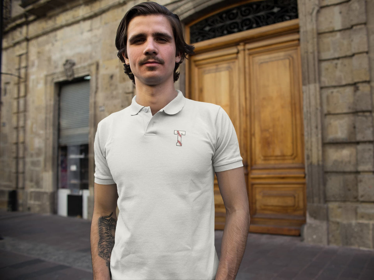 MENS WHITE POLO T-SHIRT