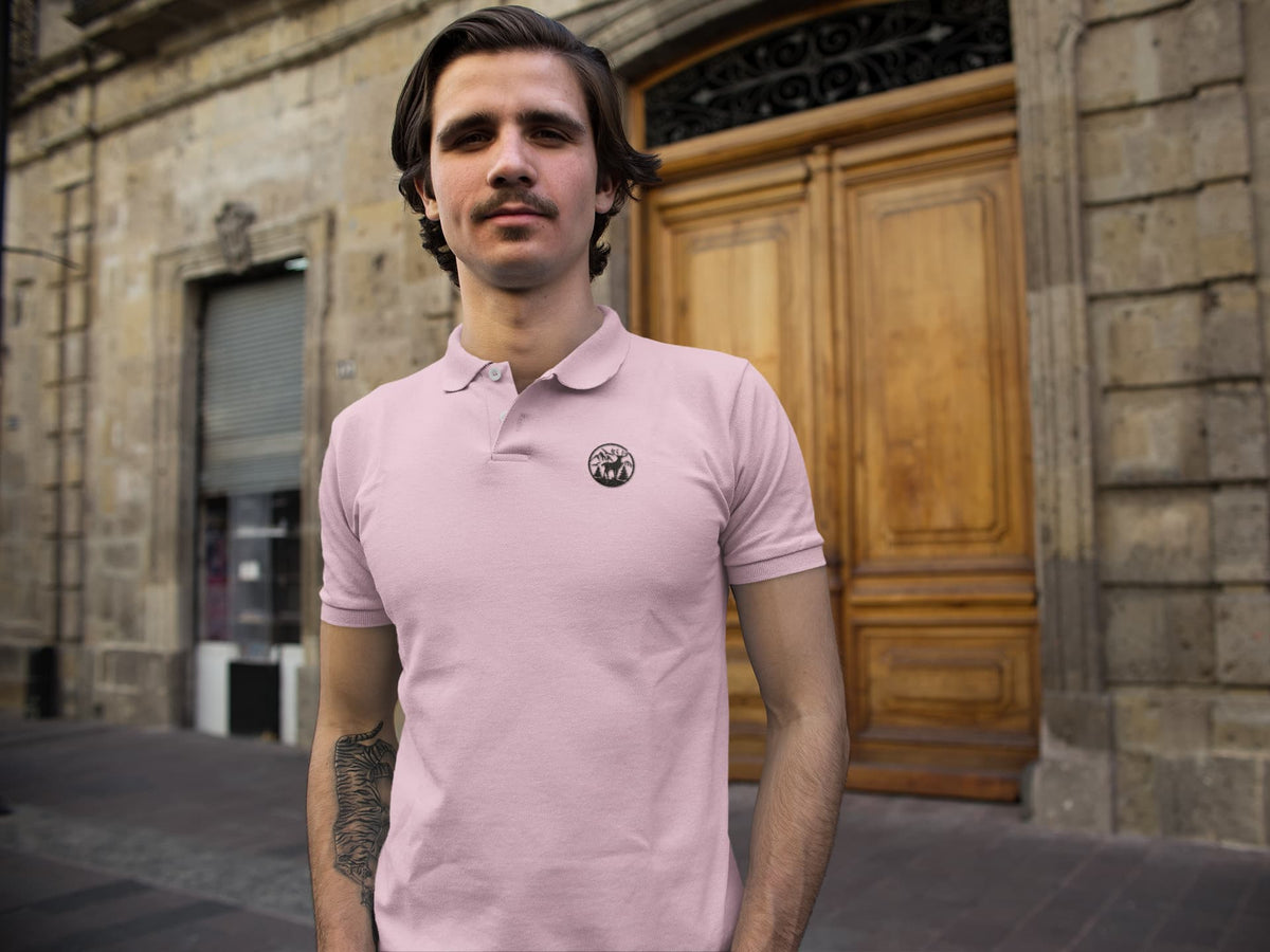 Men's Light Pink Polo T-shirts