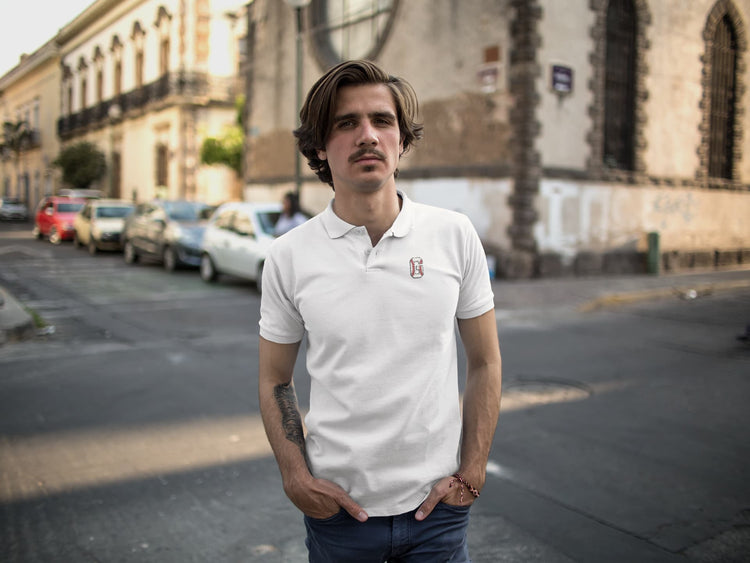 MENS WHITE POLO T-SHIRT