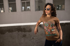 Women's Coffee Brown Roundneck T-shirt