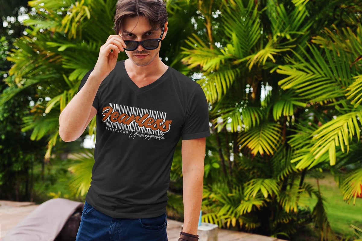 Men's Black V-Neck T-shirts