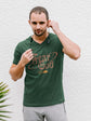 MENS OLIVE GREEN VNECK T-SHIRT 