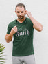 MENS OLIVE GREEN VNECK T-SHIRT