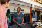 Men's Navy Blue V-Neck T-shirts