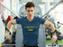 MENS NAVY BLUE VNECK T-SHIRT 