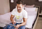 MENS WHITE VNECK T-SHIRT 