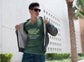 MENS OLIVE GREEN VNECK T-SHIRT 