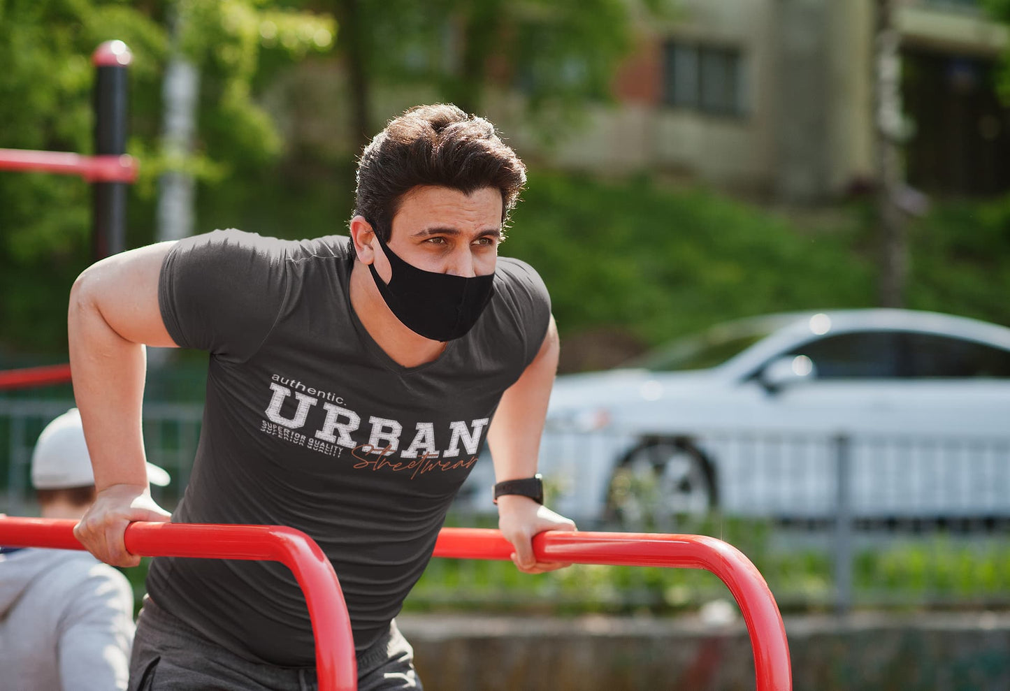 Men's Black V-Neck T-shirts